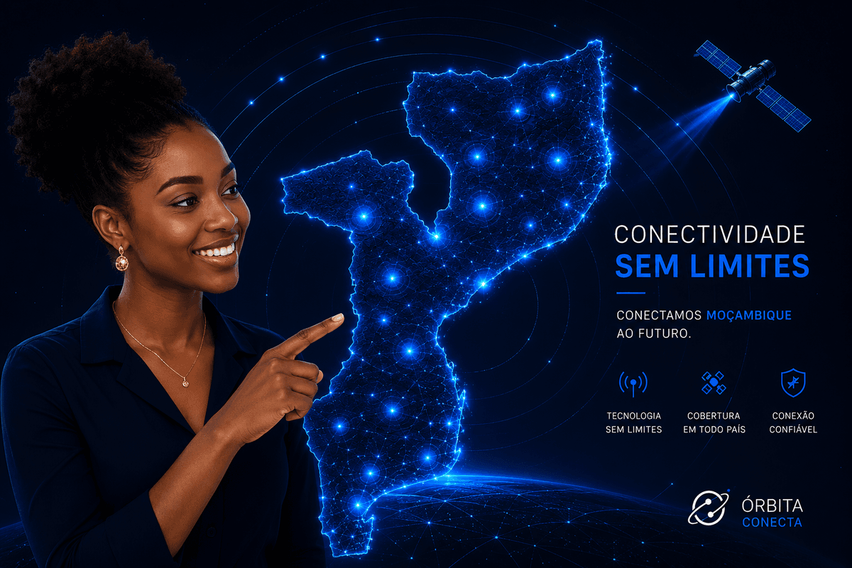 Cobertura Starlink em Moçambique