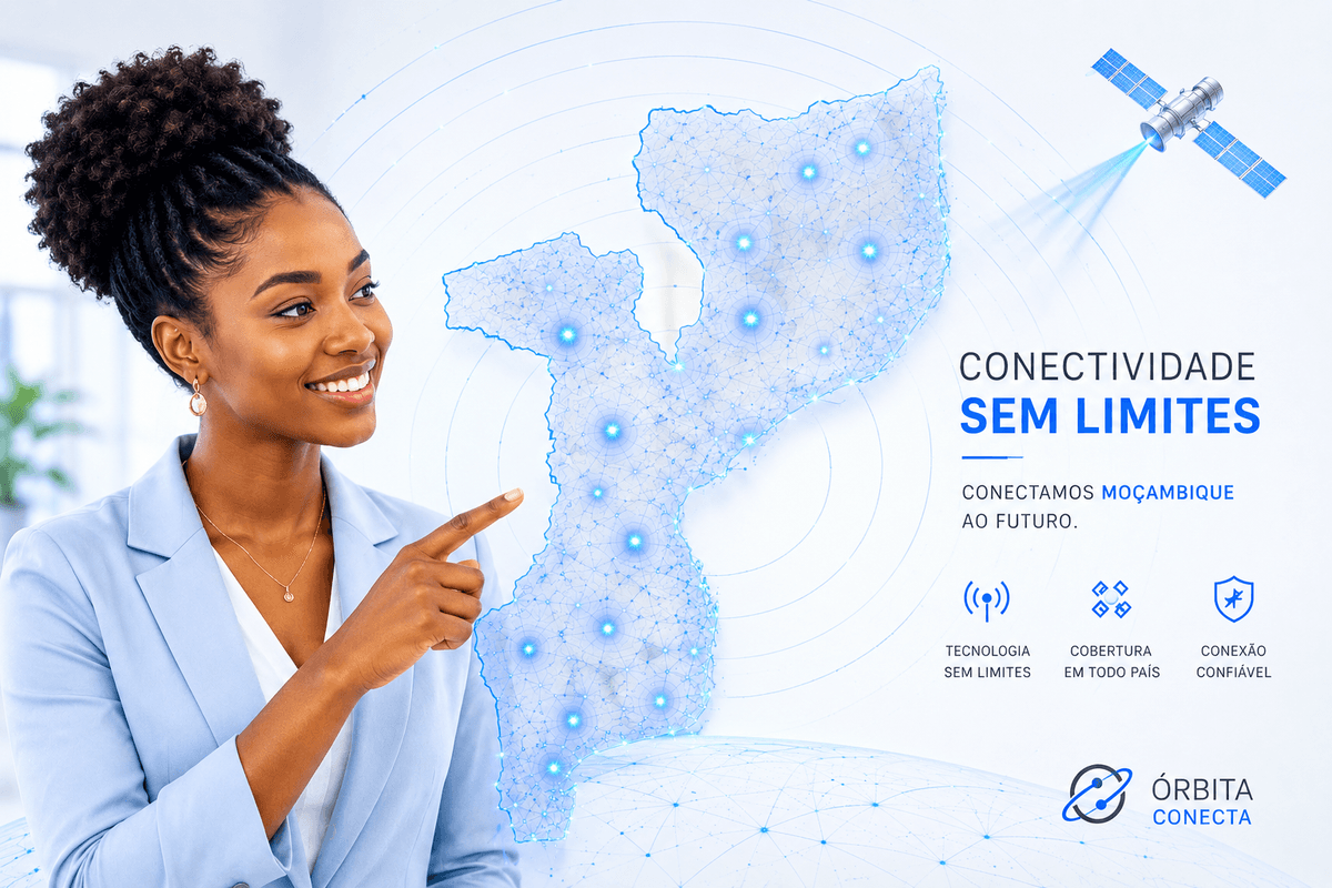 Cobertura Starlink em Moçambique