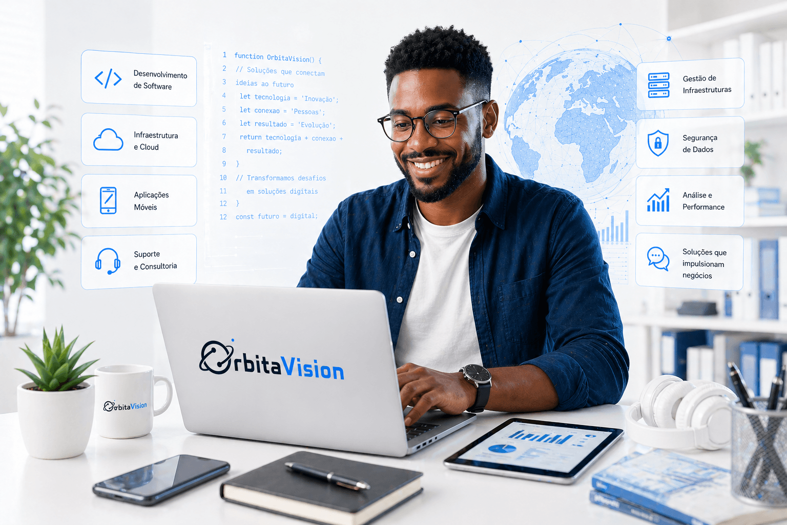 OrbitaVision - Dashboard de tecnologia